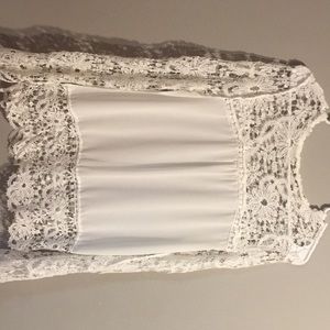 White lace top